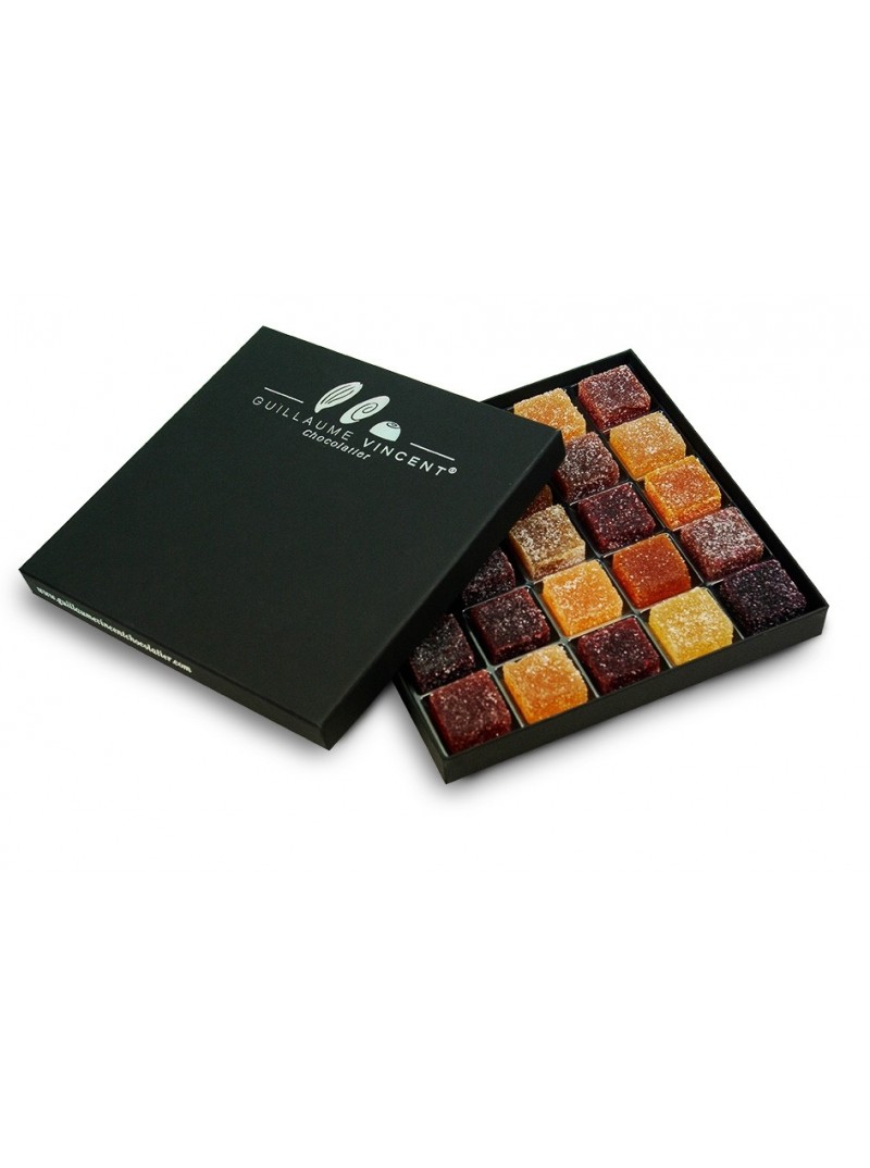 Coffret de 25 pâtes de fruit