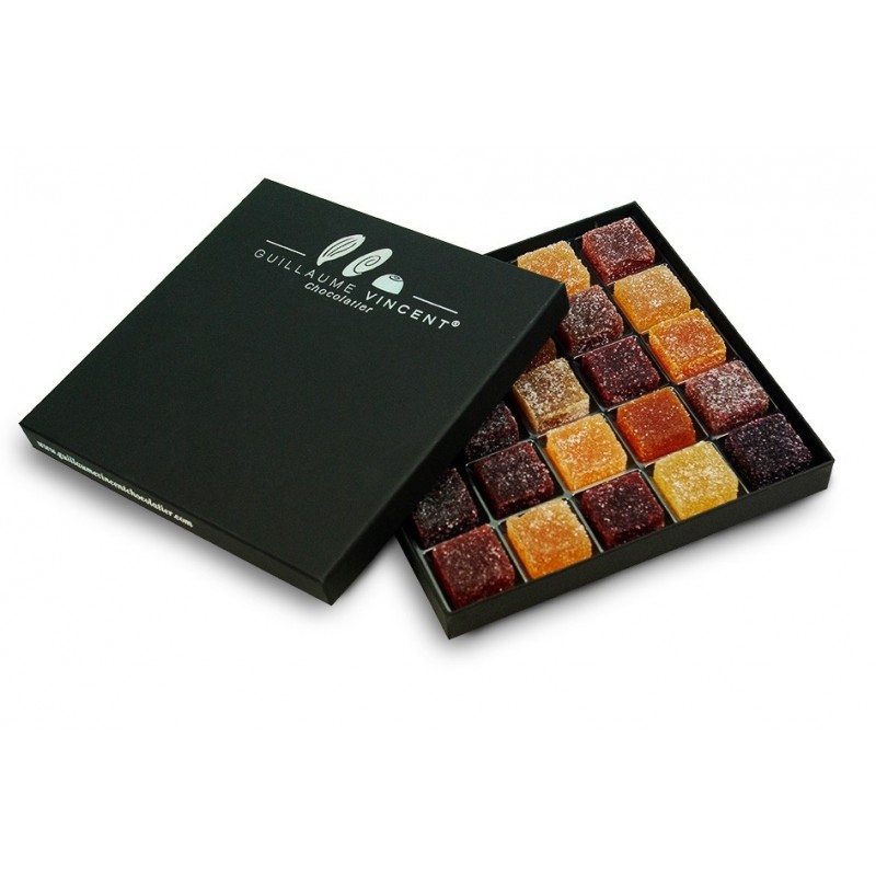 Coffret de 25 pâtes de fruit