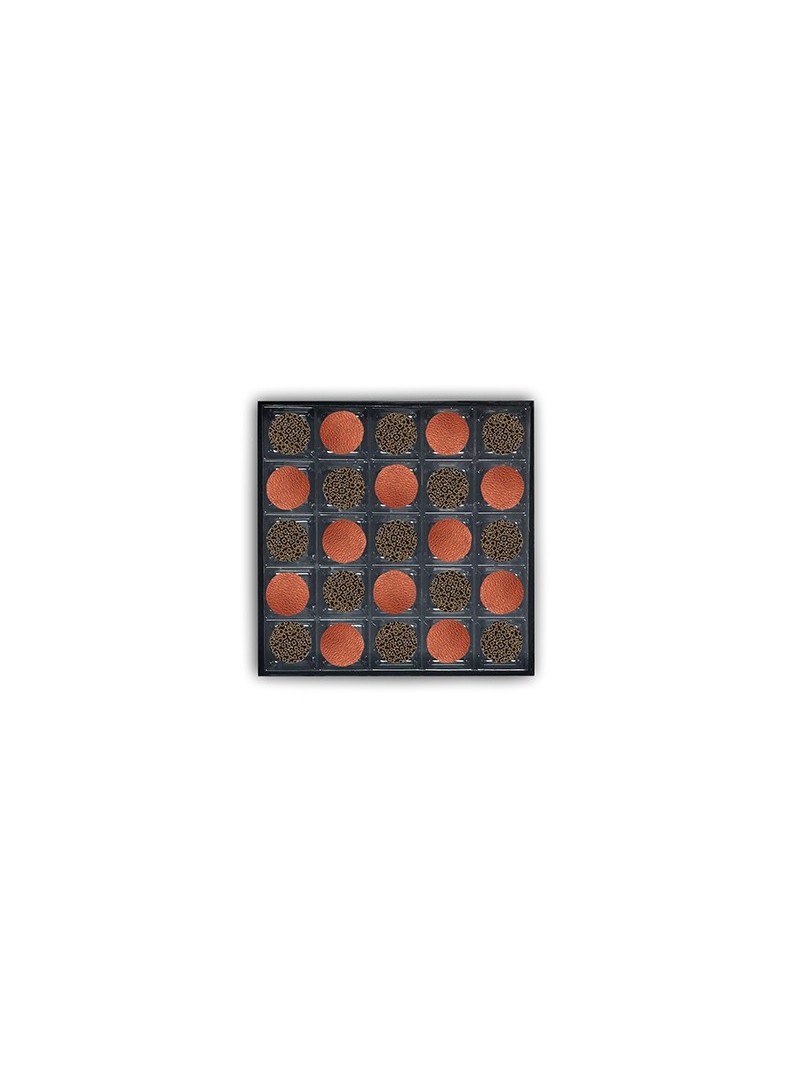 Coffret de 25 chocolats - Pralinés pain d'épices et noix