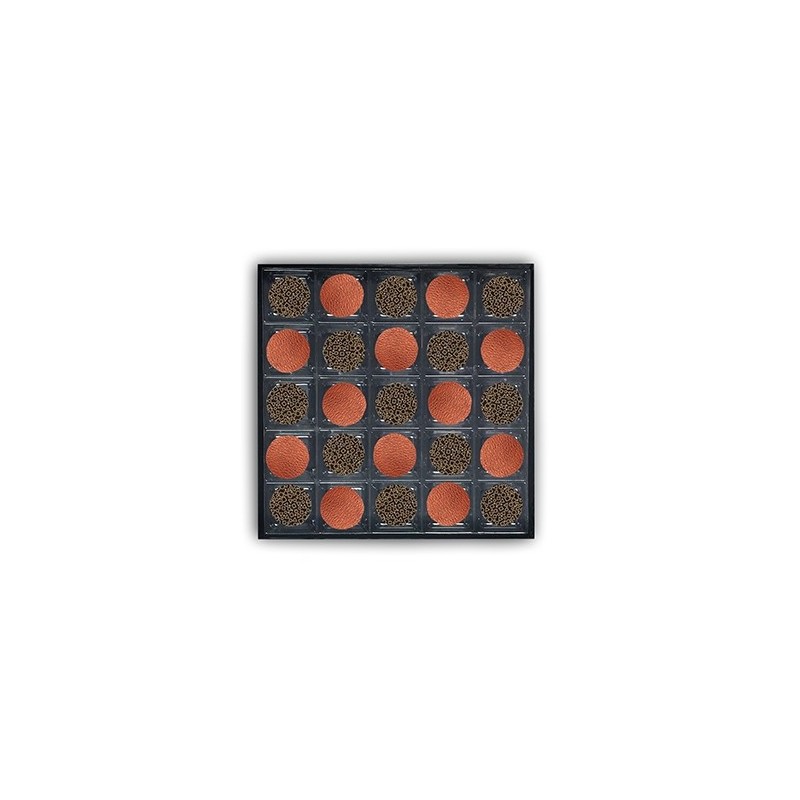 Coffret de 25 chocolats - Pralinés pain d'épices et noix