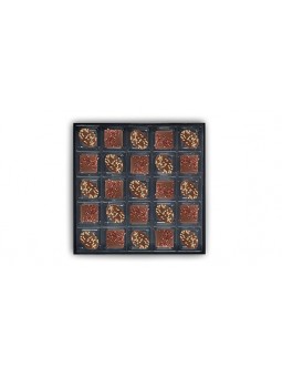 Coffret de 25 chocolats - pécan/tonka et sésame