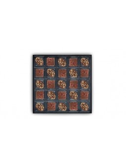 Coffret de 25 chocolats - pécan/tonka et sésame