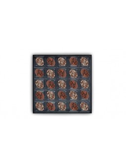 Coffret de 25 chocolats - irish cream et praliné lait de coco