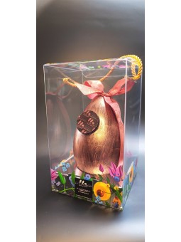 Oeuf rubis en chocolat au lait