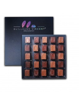 Coffret de 25 Pralinés aux...
