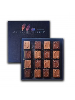 Coffret de 16 pralinés aux...